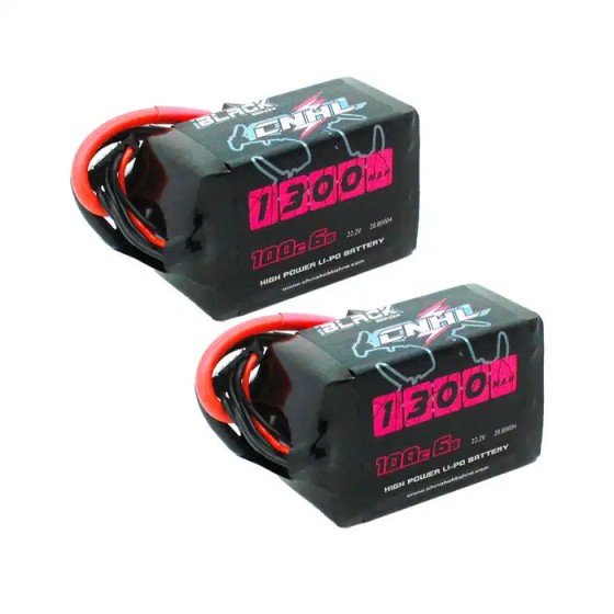 CNHL Black Series 1300mAh 22,2 V 6S 100C Lipo-Batterie mit XT60-Stecker Langlebiges RC FPV Racing Drone UAV-Flugzeug flugzeug